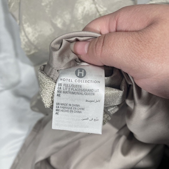 NIB $335 [ Full / Queen ] Duvet‎ Cover for Hotel Collection Brushwork - Picture 9 of 13